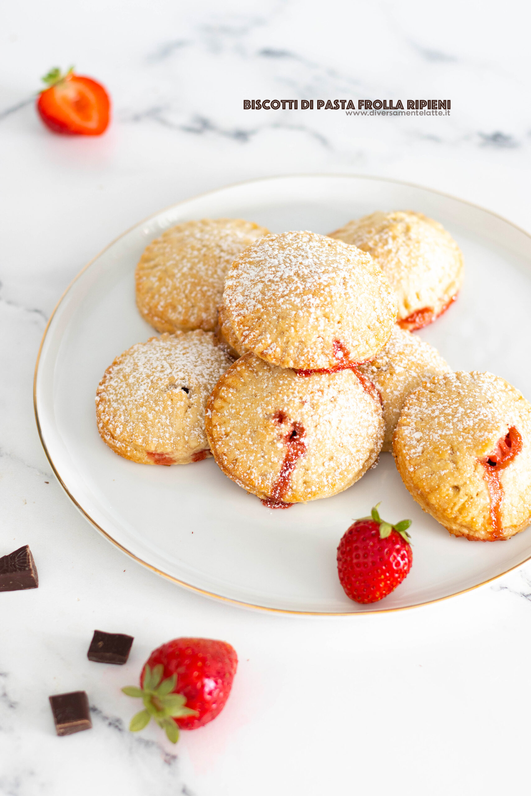 Biscotti Di Pasta Frolla Ripieni, Ricetta Vegan - Diversamentelatte