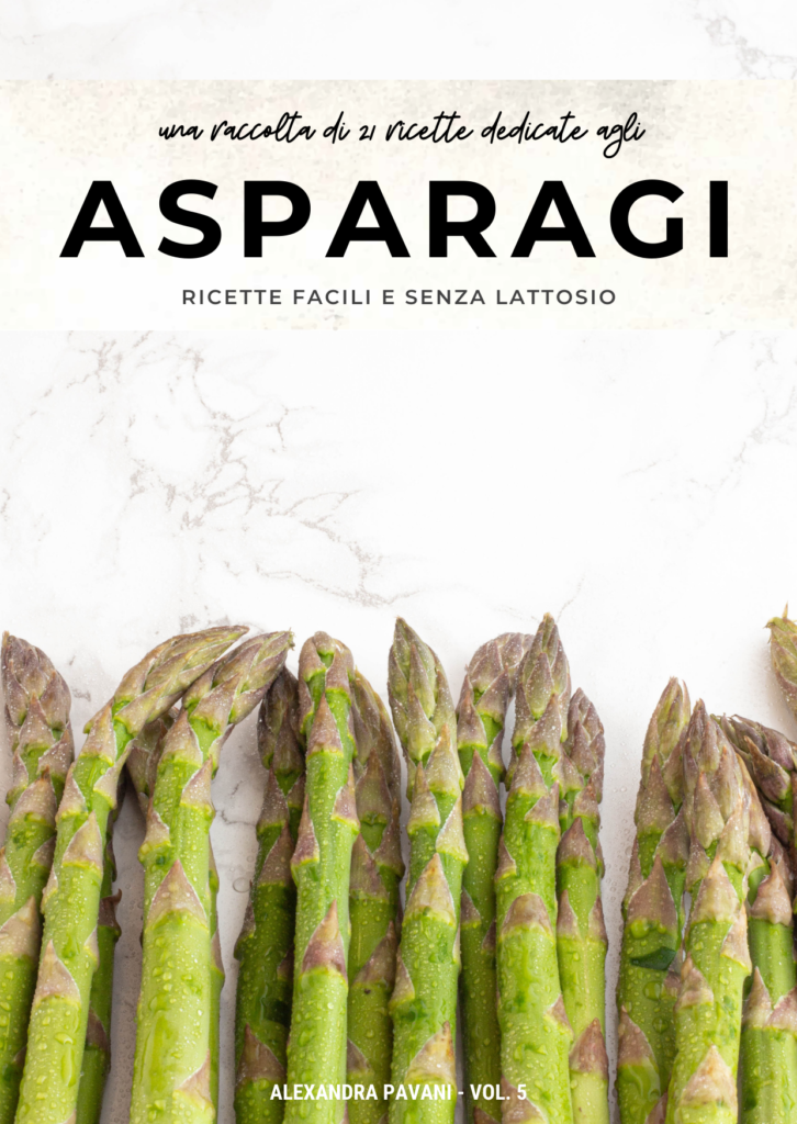 Copertina ebook ricette asparagi senza lattosio
