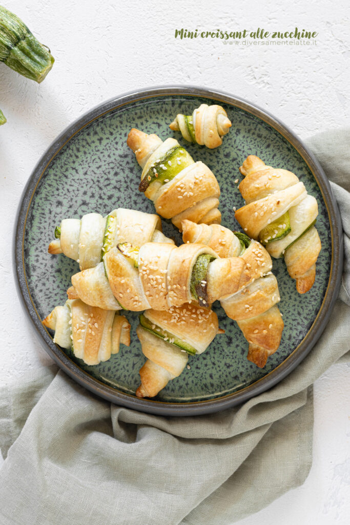 mini croissant alle zucchine