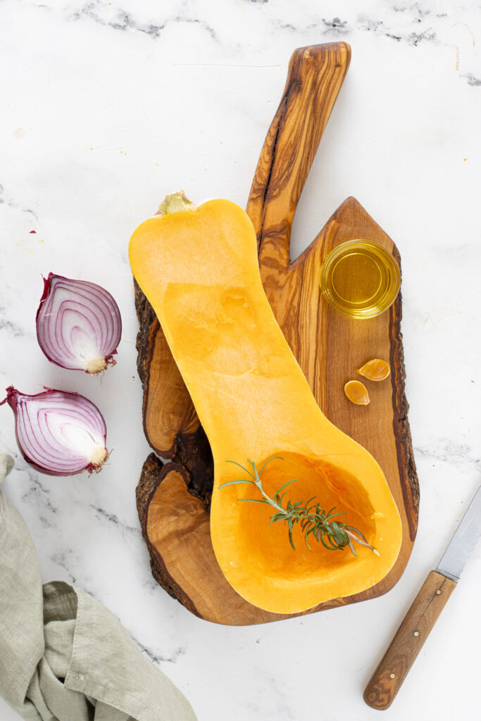 Zucca butternut tagliata